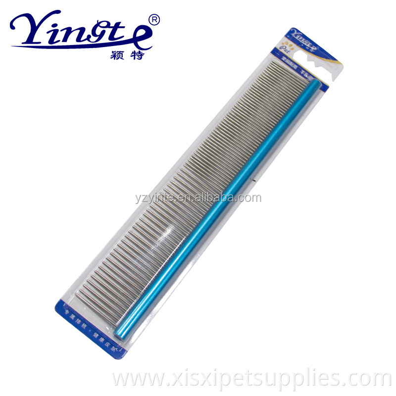 Factory Wholesale Stainless Steel Pet Cat Dog Hair Grooming Flea Comb